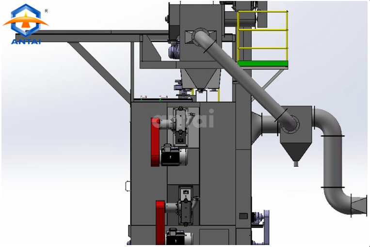 QD376 Hook Type Shot Blasting Machine/Y type shot blasting machine manufacture